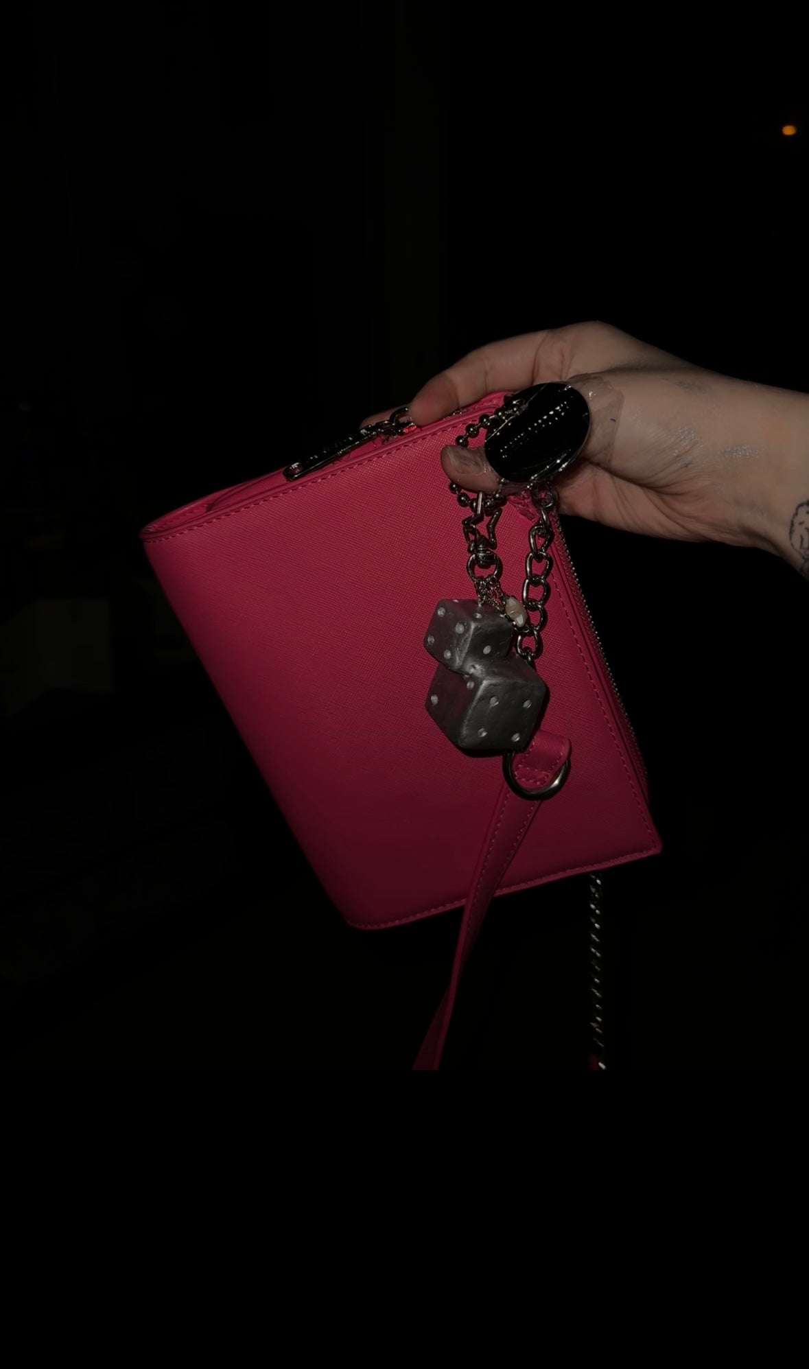 limited handmade dice charm keychain